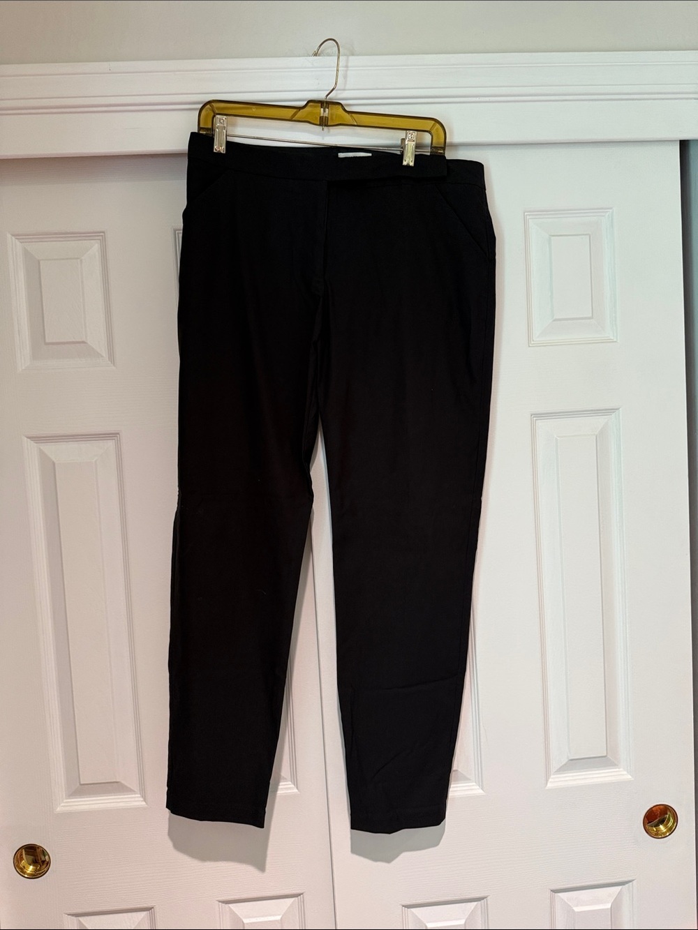 Max Studio Black Women's Slim Ponte Pants